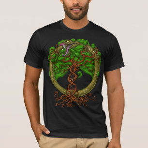Ouroboros Snake Livets träd T Shirt