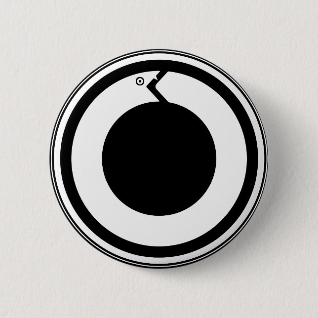 Ouroboros Snircle Button Knapp (Framsida)