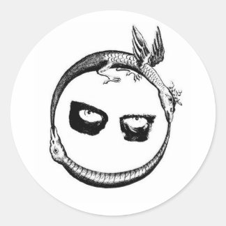 Ouroboros Sticker Runt Klistermärke