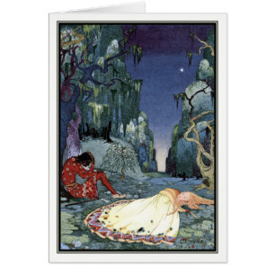 Ourson och Violette av Virginia Frances Sterrett Hälsningskort