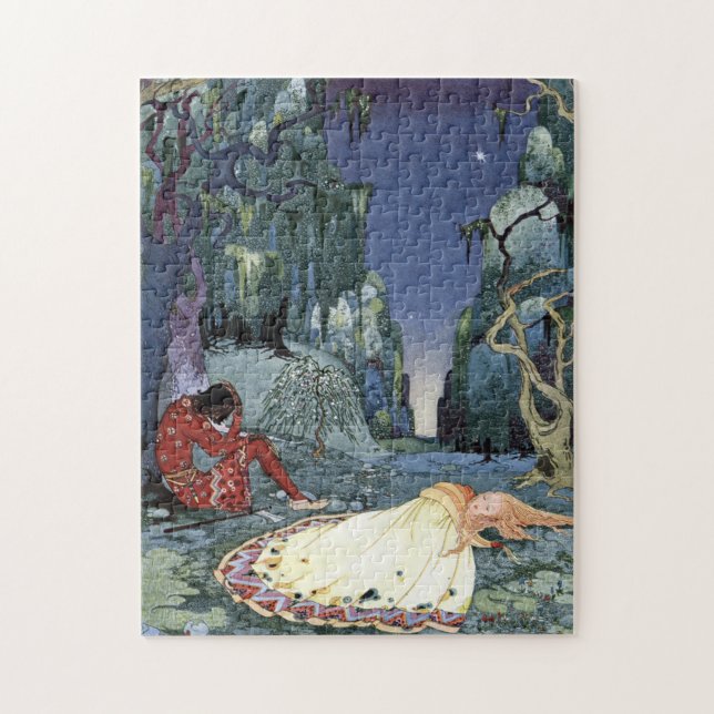 Ourson och Violette vid Virginia Frances Sterrett Pussel (Vertikal)