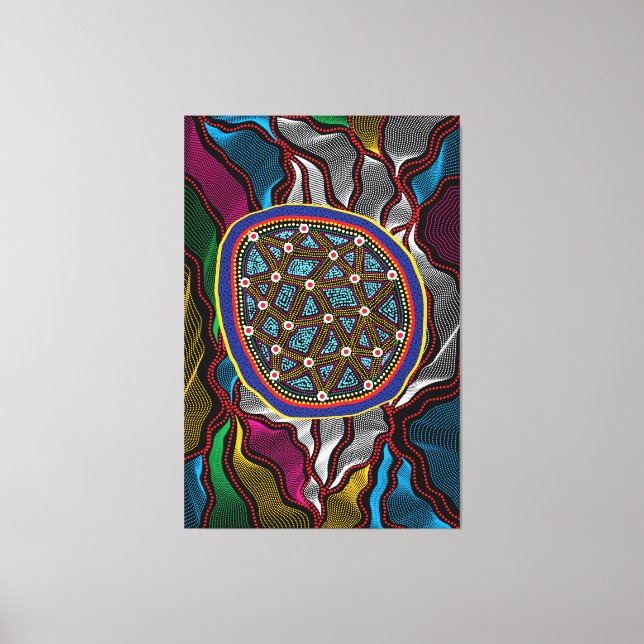 Oursprunglig design-15 Stretched-Kanvastryck Canvastryck (Framsida)