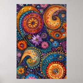 Oursprunglig punktmålning: Dreamtime Stories Art Poster