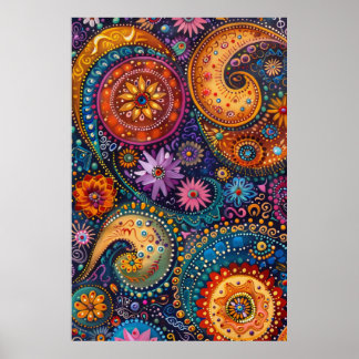 Oursprunglig punktmålning: Dreamtime Stories Art Poster