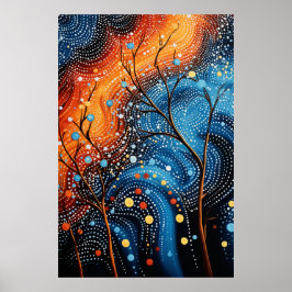 Oursprunglig punktmålning: Dreamtime Stories Art Poster