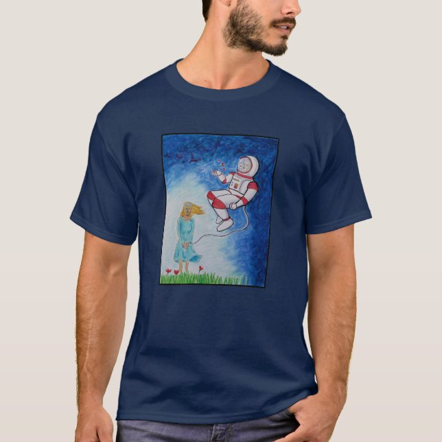 Out Of Gas - Astronaut in Love T Shirt (Framsida)