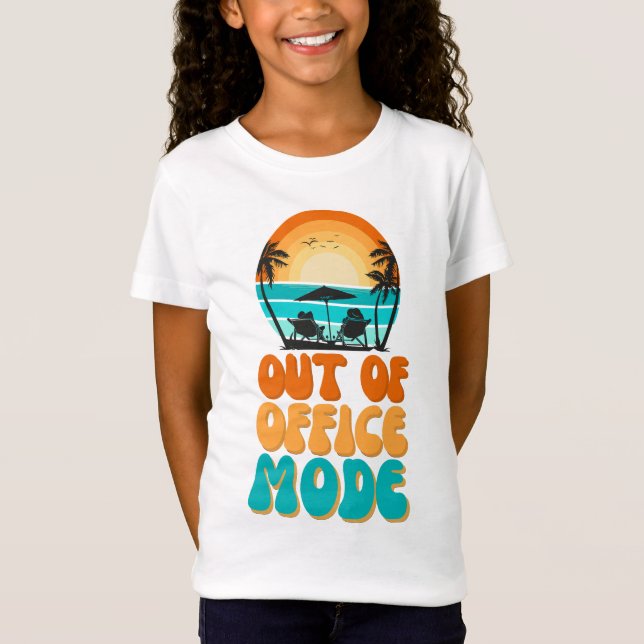 Out of Office Mode T Shirt (Framsida)