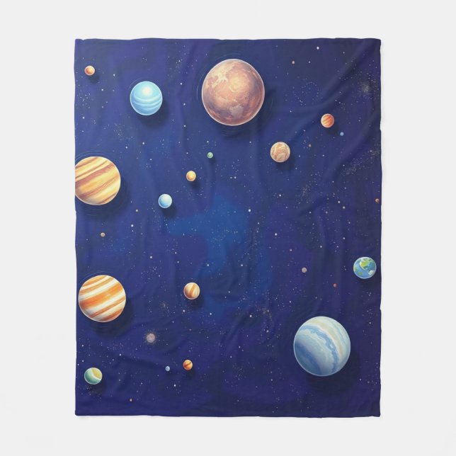 Out of This World Plush Fleece Throw Blanket (Framsidan)