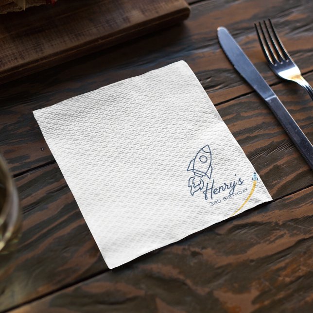 Out to Space Birthday Party Pappersservett (Skapare uppladdad)