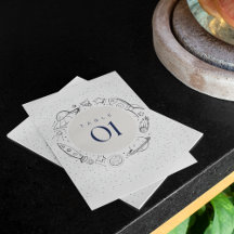 Out to space Birthday Party Table Flat card