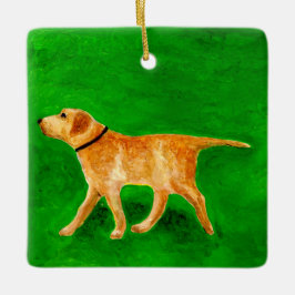 Out Walking the Dog Julgransprydnad Keramik