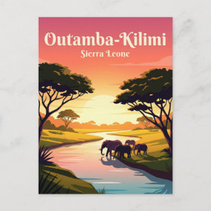 Outamba-Kilimi nationalpark Sierra Leone Vykort