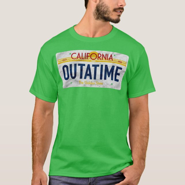 Outatime License Plate (ung. T Shirt (Framsida)