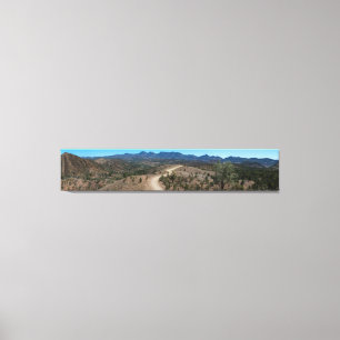 Outback Australia Gorge liggande Panorama Canvastryck