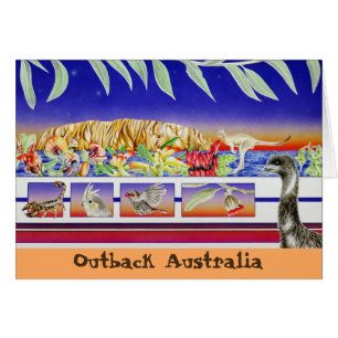 Outback Australien Hälsningskort