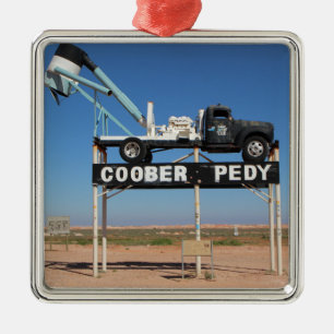 Outback Coober Pedy Customical Souvenir Julgransprydnad Metall