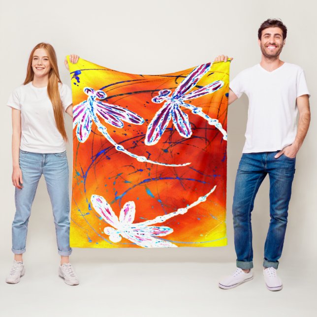 Outback Dragonfly Dance Fleecefilt (På plats)