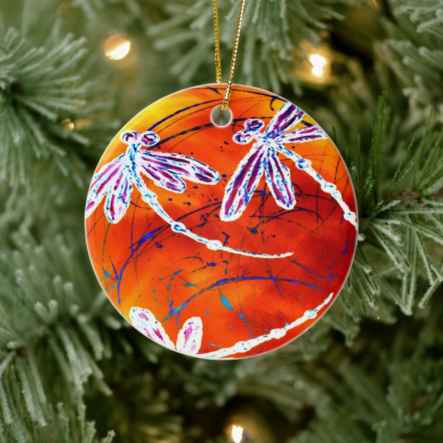 Outback Dragonfly Dance Julgransprydnad Keramik (Träd)