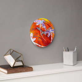 Outback Dragonfly Dance Rund Klocka