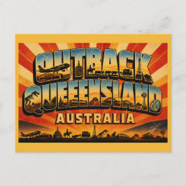 Outback Queensland Australiens vilda hjärta Vykort