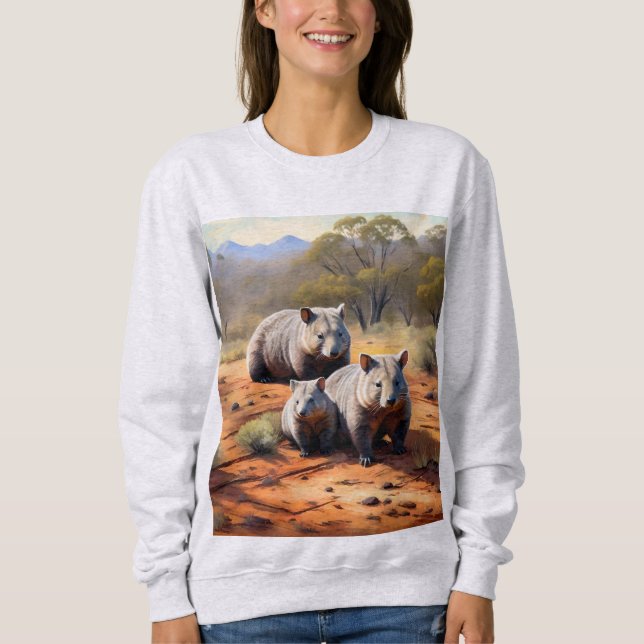 Outback Trio: Wombat Wanderers T Shirt (Framsida)