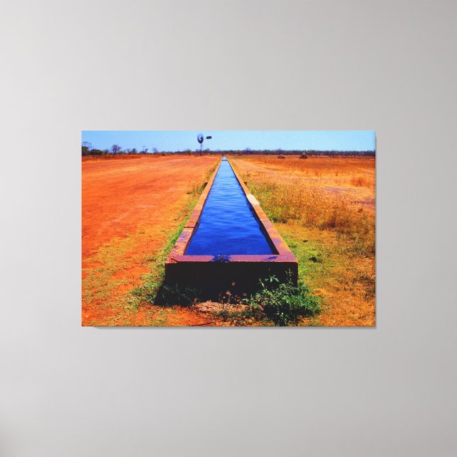 OUTBACK TROUGH 32 x 48 Canvastryck (Framsida)