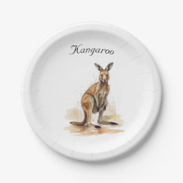 Outback Wanderer: Watercolor Kangaroo anpassningsb