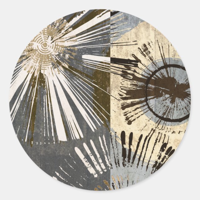 Outburst Tiles I Runt Klistermärke (Framsida)