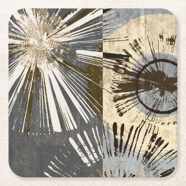 Outburst Tiles I Underlägg Papper Kvadrat (Framsidan)