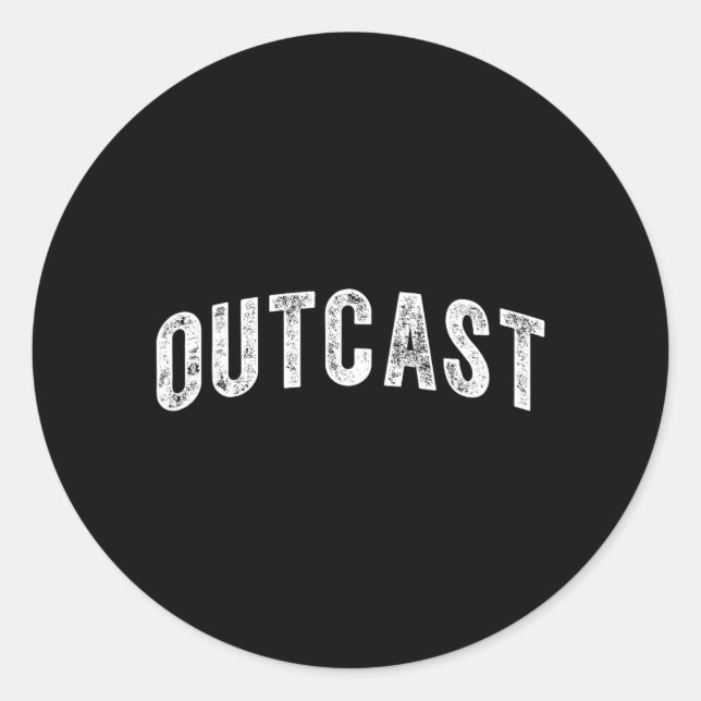 Outcast Runt Klistermärke (Framsida)