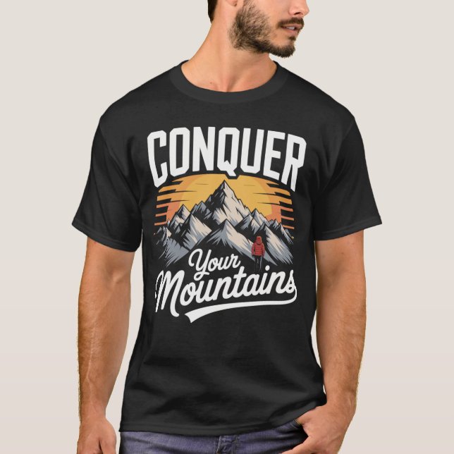 Outdoor Adventure T-Shirt – Motivation & Berge (Framsida)