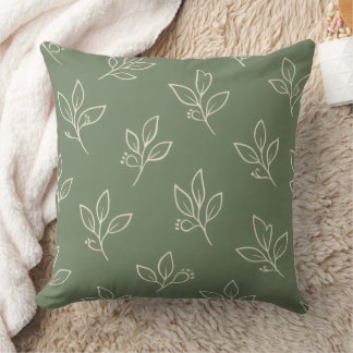 Outdoor Garden Cushion | Sage Green Patio Pillow Kudde
