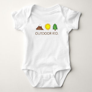 OUTDOOR KID Mountain Sunshine Gräs Träd Skogen Cam Tee