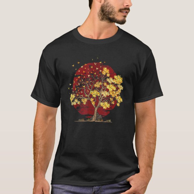Outdoor Nature Camping People Hiker Forests Tree B T Shirt (Framsida)
