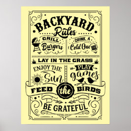 OUTDOOR POSTER - Backyard Regler