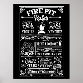 OUTDOOR POSTER - Firepit Regler