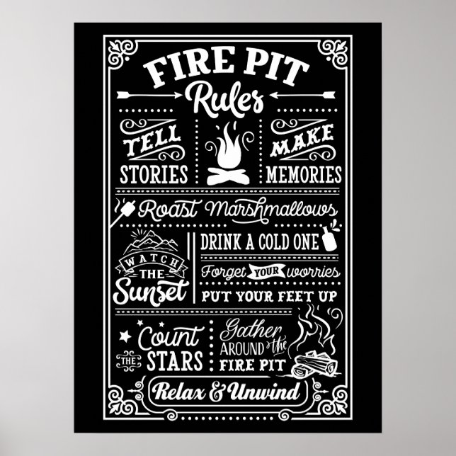 OUTDOOR POSTER - Firepit Regler (Framsidan)