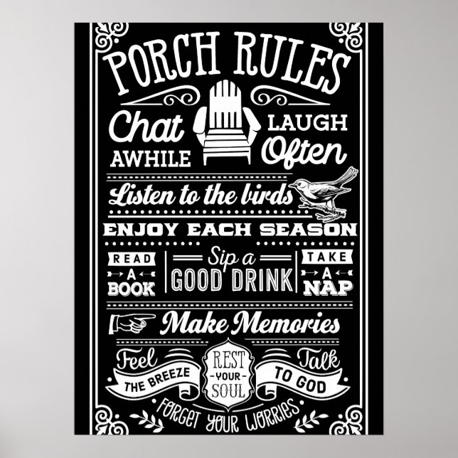 OUTDOOR POSTER - Porch Regler (Framsidan)