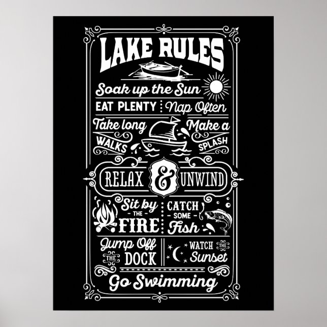 OUTDOOR POSTER - Sjö Regler (Framsidan)