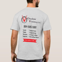Outdoor Visions Logotyp Bakre Info T-Shirt