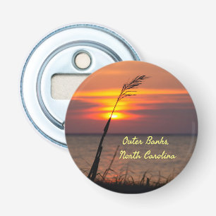 Outer Banker North Carolina Beach Sunset Orange Hi Flasköppnare