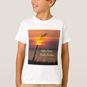 Outer Banker North Carolina Beach Sunset Orange Hi T Shirt
