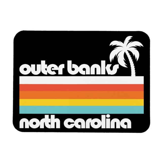 Outer Banker North Carolina Magnet (Horisontell)