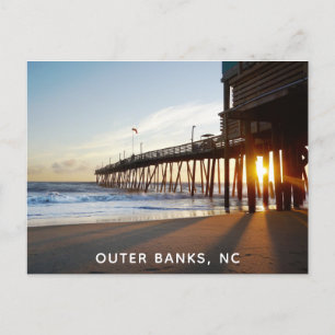 Outer Banker North Carolina OBX Avalon Fishing Pie Vykort