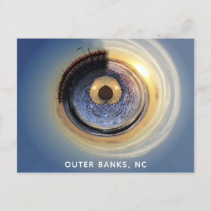 Outer Banker North Carolina OBX Avalon Fishing Pie Vykort