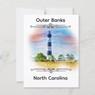 Outer Banker North Carolina T-Shirt Vykort