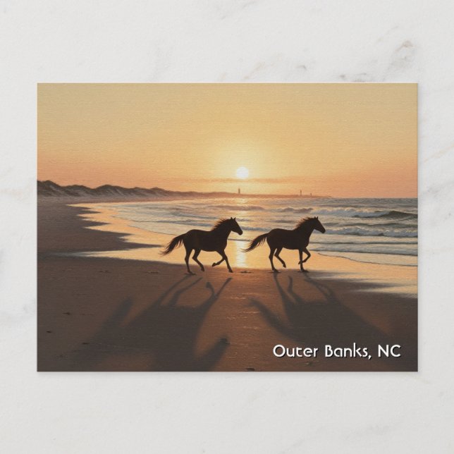 Outer Banker North Carolina Travel Vykort (Framsida)