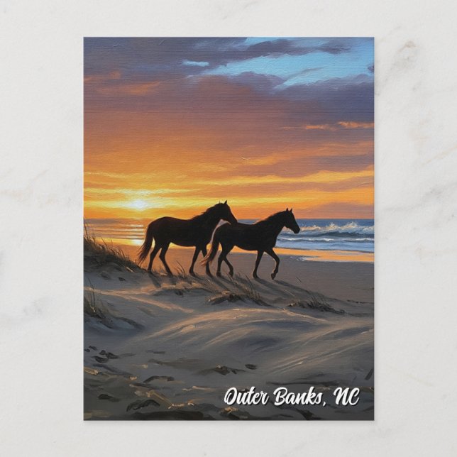 Outer Banker North Carolina Travel Vykort (Framsida)