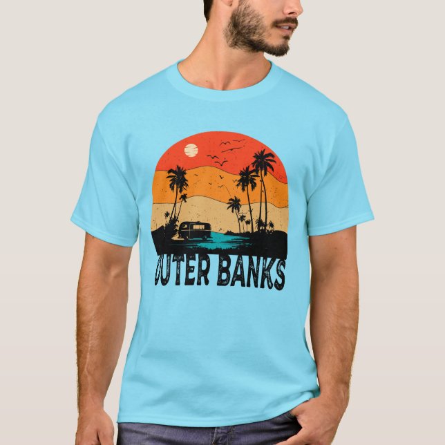 Outer Banker North Carolina Vintage T Shirt (Framsida)