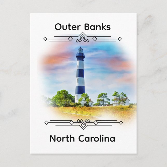 Outer Banker North Carolina Vykort (Framsida)